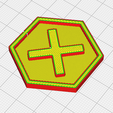 false-preview.png 81 Symbol Meeple Hexagons Collection – 3D Printable Game Tokens