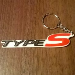 S4.jpg Fichier STL gratuit Porte-clés Honda Civic Type-S / Porte-clés / Porte-sac・Objet à télécharger et à imprimer en 3D, crzldesign
