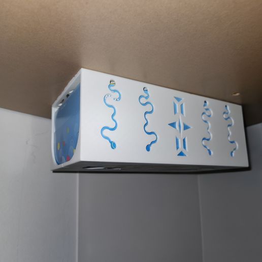 Suspended tissue box holder