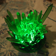 download.png 10cmx10cm Crystal Cluster Formation with Alcove for Small LED 'tea-light' Type Unit