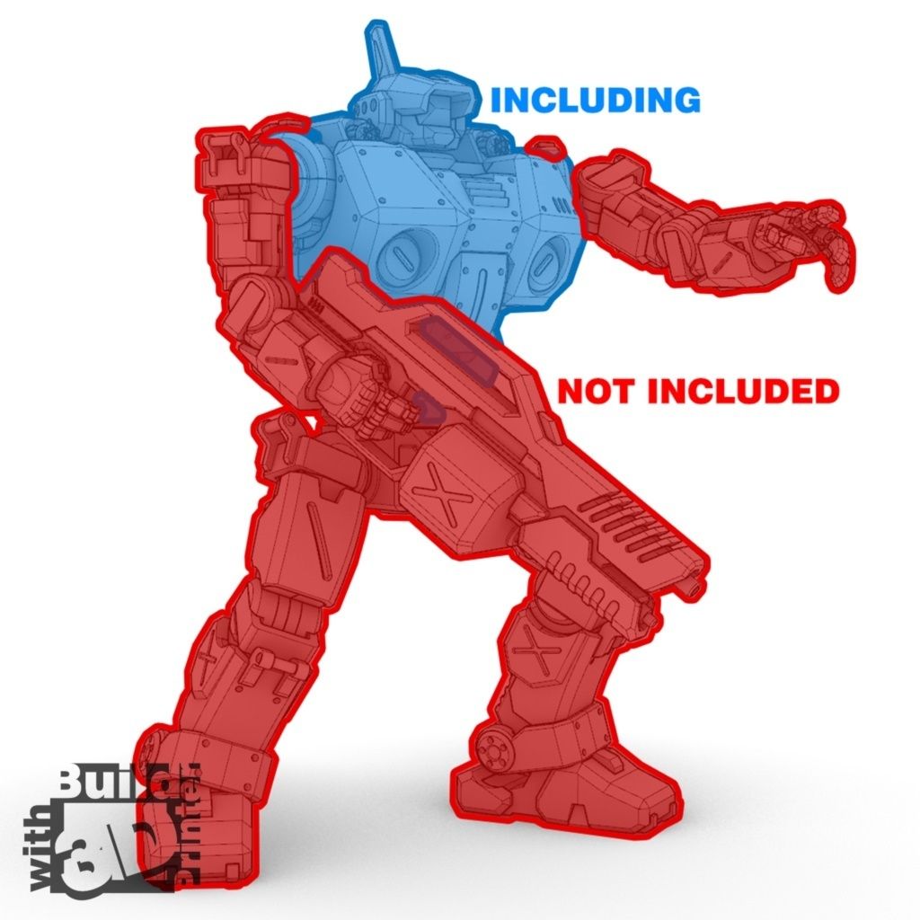 HGW_1_1_19.jpg Free STL file Heavy Gun Walker (Torso option part)・Design to download and 3D print, Jwoong