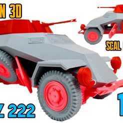 Portada.jpg OBJ file SDKFZ 222 1/16th scale・3D printer model to download