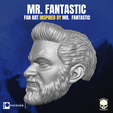 MR. FANTASTIC Fo Ue 4 ] 1 Halt | Uy tft PAT WY My ; A } [erst | Mister Fantastic fan art head inspired by Mr Fantastic for action figures