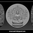 0000.jpg Pendant Buddha - STL- OBJ and ZTL