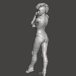 3D file Cyberpunk Catgirl - Cool Pose 🆒・3D printable model to