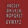 RENDER.jpg CALIBRI font uppercase 3D letters STL file