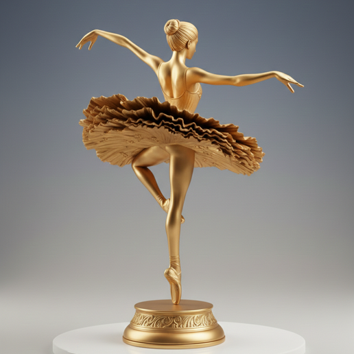 🏛️ Classical Ballerina - 3D Artistic Sculpture (STL)・ STL File for 3D ...
