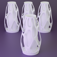 2.png futuristic 3d printable flower vase-Customizable Home Decor 3D print model