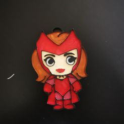 Scarlet-Witch.jpg Файл STL Брелок "Алая ведьма・3D-печатный дизайн для загрузки