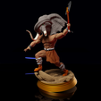 Preview02.png Yag - The Elephant Barbarian - Tabletop 3D print model