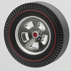 0.png 148 Wheel and Vintage Slick for 1/24 scale autos and dioramas