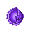 dragonLED.stl dragon on the crystal ball