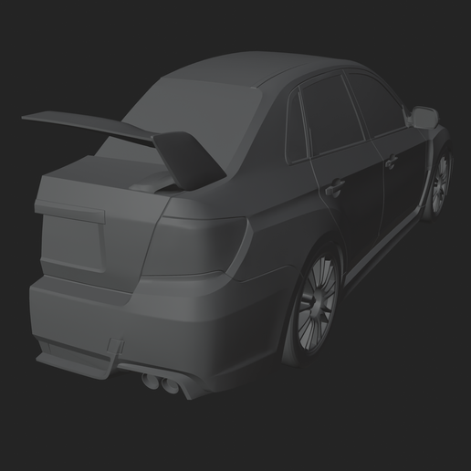 6.png Subaru Impreza WRX STi Sedan Wall-mounted