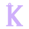 K.STL K keychain