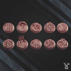 resize-frostborn-division-bases-set.jpg 3D-Datei Frostborn Division Basen Set x10 (25 mm)・Design für 3D-Drucker zum herunterladen