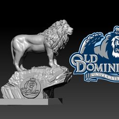 fdr556.jpg NCAA - Декор статуэтки талисмана университета Олд Доминион - 3d печать