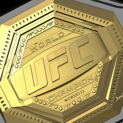 UFCBelt1.jpg STL file UFC Belt・3D printable model to download, _kouken27