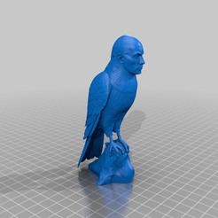 Rock_Hawk.png Download free 3MF file Rock Hawk, Dwayne The Hawk Johnson • 3D printing model, ThePrinterUndertheStairs
