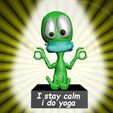 staycalmyoga4.jpg i stay calm, i do yoga and sports (men in green seen only watching tempolimits at the streets)