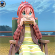 Nade_Rin_5_L.png Rin and Nadeshiko  - Laid Back Camp Anime Figure for 3D Printing