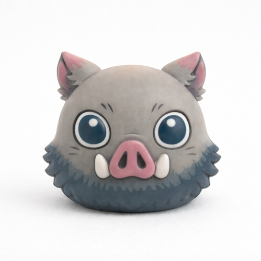 👾 Inosuke Hashibira - Demon Slayer: Kimetsu no Yaiba - Cabeza, velas ...