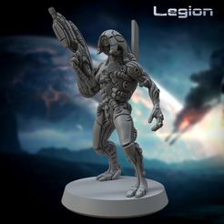 Legion1.jpg 3D file Legion (Geth) Pre-supported・Design to download and 3D print