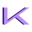 K.stl PS4 Letters and Numbers | Logo