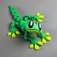 blob-lab-gecko5.jpg Blob Gecko - Magnetic Flexi Fidget Art Toy with Rock