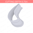 Banana~2.5in-cookiecutter-only2.png Banana Cookie Cutter 2.5in / 6.4cm