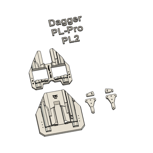 PSA Dagger PL2 PL Pro Split Holster Mold