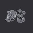 02.jpg Rosa bajo relieve 3D
