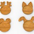untitled.142.jpg Animals Serving Tray Cnc Cut 3D Model File For CNC Router Engraver, Plate Carving Machine, Relief, serving tray Artcam, Aspire, VCarve, Cutt3D