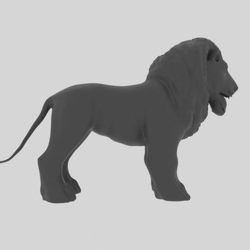 Lion-16.jpg Download STL file Lion • 3D print template, elitemodelry