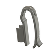 clip-holder-02 v2-03.png clip holder for a tube or overflow siphon for a plastic tank wine or aquarium Clamp external internal wiring Home Brew Clips Pipe Tube d10 mm ch-02 3dprint