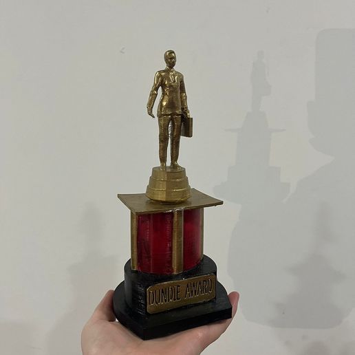 3d printer dundie award made with elegoo neptune 4 max cults
