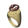 volume1.jpg Bone link insert signet ring US sizes 7to10 3D print model
