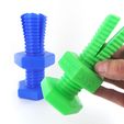 Impossible_bolt_and_nut_-_By_CT3D.xyz_v01.jpg Free STL file Impossible 3D-printed bolt and nut・3D print model to download, CreativeTools