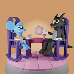 resize-render7.jpg 3D file Itchy and Scratchy・3D printer design to download