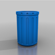 Dual_Trashcan.png Free STL file Dual Trash Walker (large)・3D printing design to download, MediaMan3D