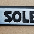 7 SOLEX) VW Golf mk2 SOLEX rear badge