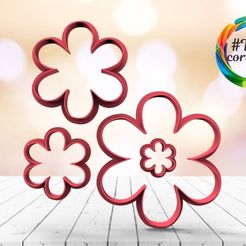 untitled.14.jpg STL-Datei Flower cutter set・3D-druckbare Vorlage zum herunterladen