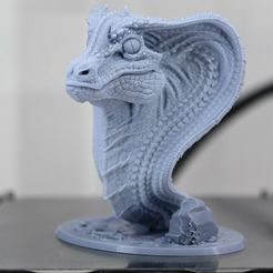 720X720-snakedragon-side-rect.jpg STL-Datei Snake Dragon bust・Modell für 3D-Drucker zum Herunterladen
