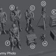 French Army Photo WW1 French Army 59 STL - Files Pre-supported