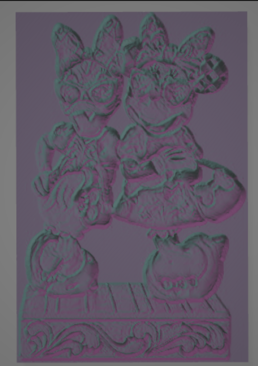 image_2022-06-09_131708903.png STL file Disney Traditions Minnie and Daisy Fashionistas Figurine Poster・3D printing template to download, zignut