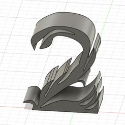 Number-2.jpg Fichier STL gratuit Numéro 2・Design pour impression 3D à télécharger