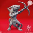 hd - YASASHIIKYOJINSTUDIO - PRE-SUPPORTED Kobold Archer - Tabletop Miniature (Pre-Supported)