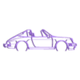 911 targa 1986.stl Wall Silhouette: Porsche Set