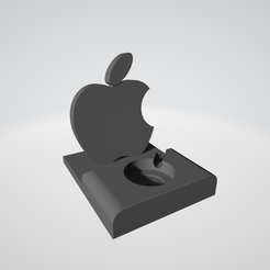 Base-carregamento-apple.png STL file Apple Watch Charging Base Apple・3D printing idea to download