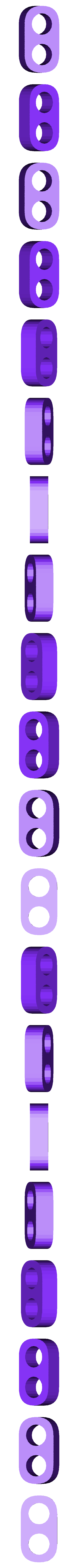 1x2.stl スリーブ付きカスタムPCケーブル用ケーブルコーム