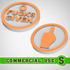 01-Commercial-Use.jpg 0 FUCKS GIVEN - Coin (Commercial Use)